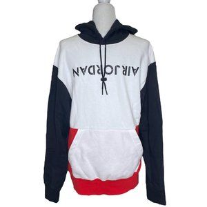 Nike Air Jordan AJ4 Hoodie Pullover Sweatshirt Red Black White DD0392 Men's Sz M